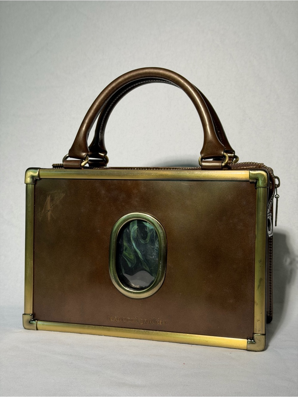 Vintage Jean Paul Gaultier Ruby Eye Leather Bag JPG Archive Rare